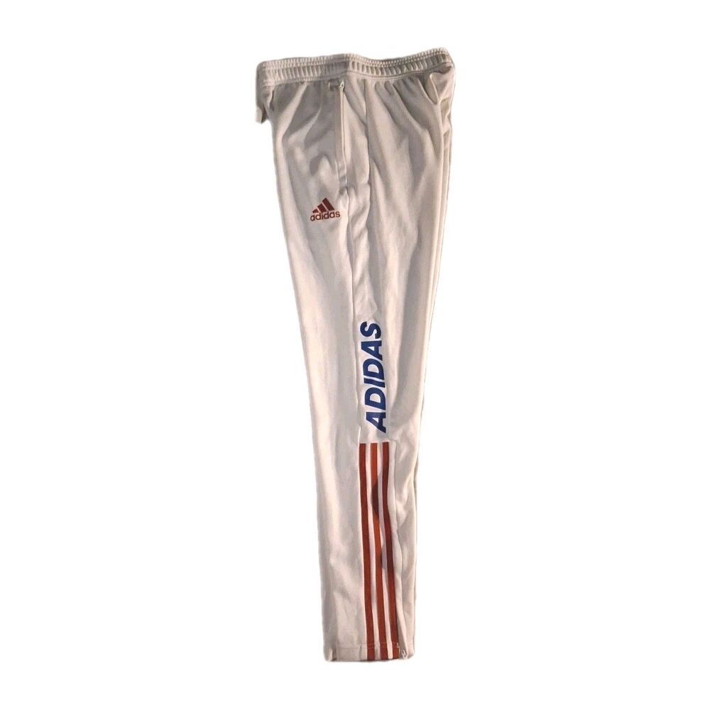 Adidas Men's White Tiro Track Pants, AEROREADY Size S